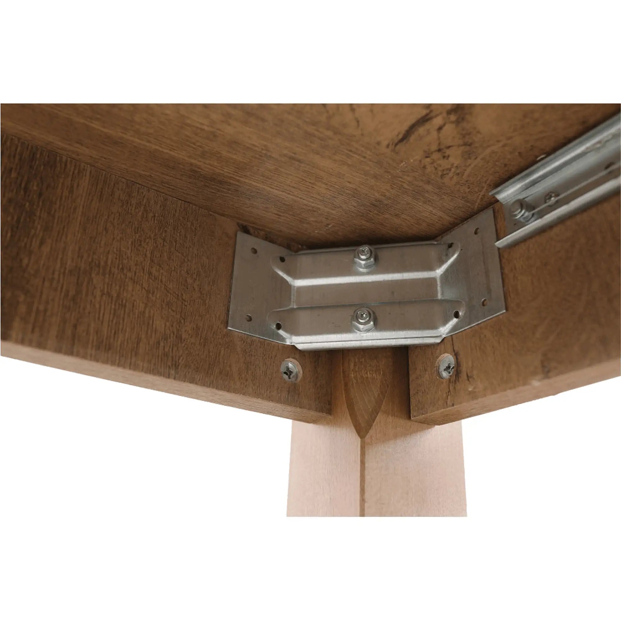 Masa extensibila MONTANA STW, stejar lefkas inchis, PAL melaminat, 160/203x90x82 cm