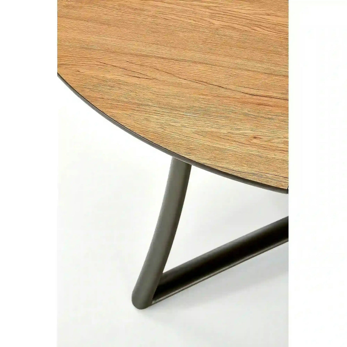 Masa extensibila MORETTI, stejar/negru, 118/148x118x76 cm