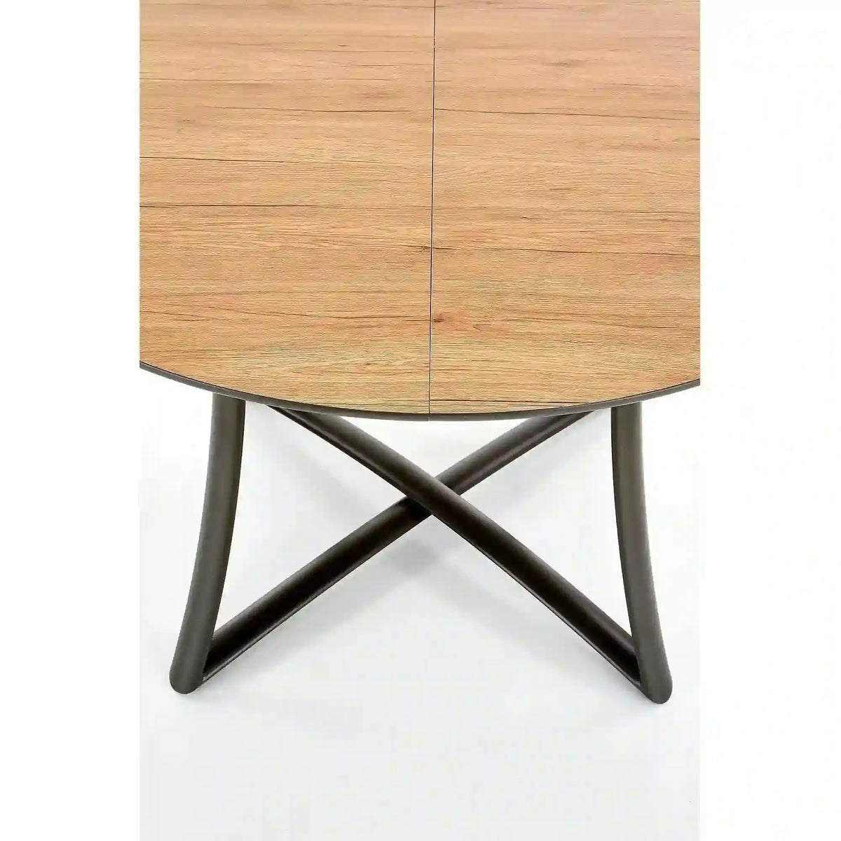 Masa extensibila MORETTI, stejar/negru, 118/148x118x76 cm