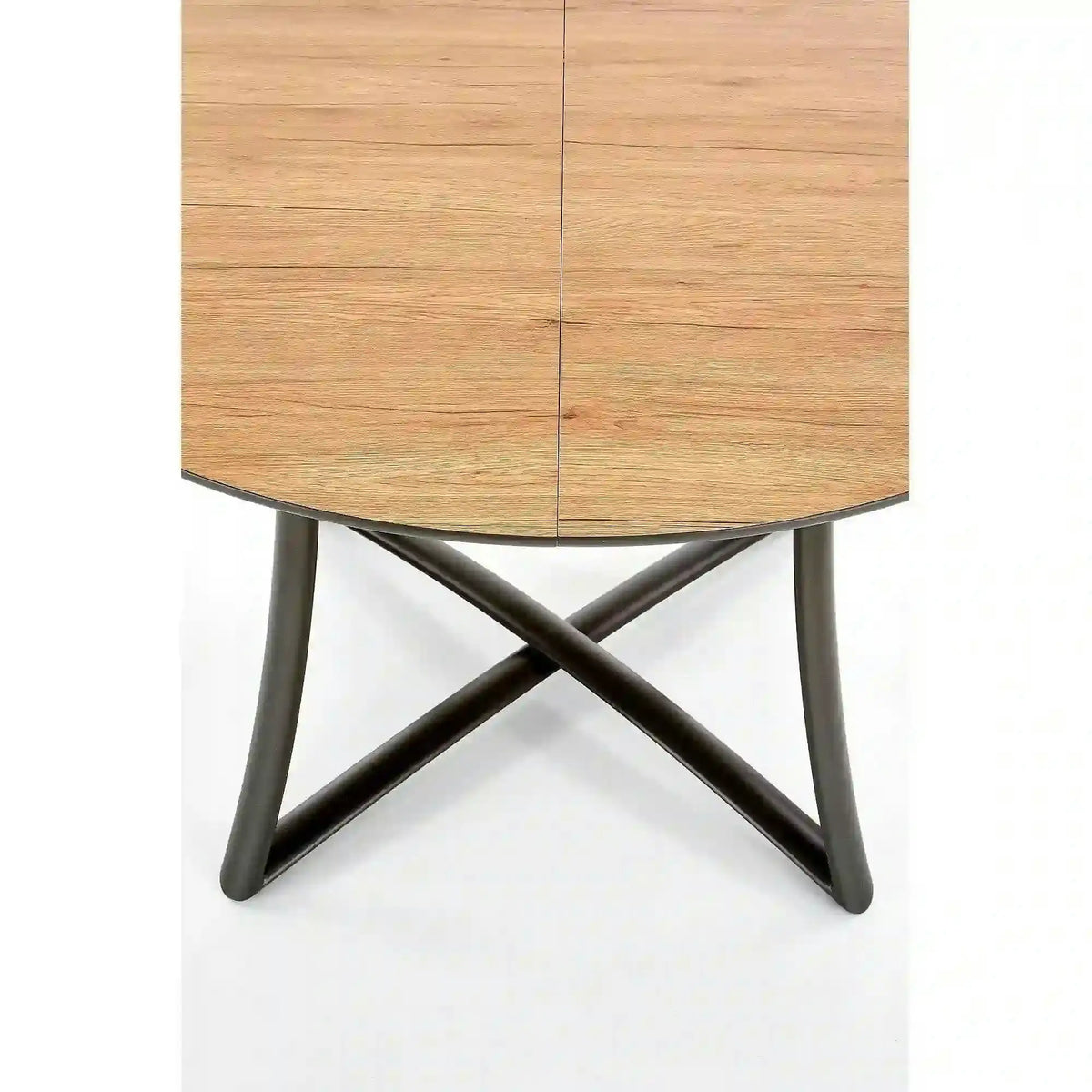 Masa extensibila MORETTI, stejar/negru, 118/148x118x76 cm