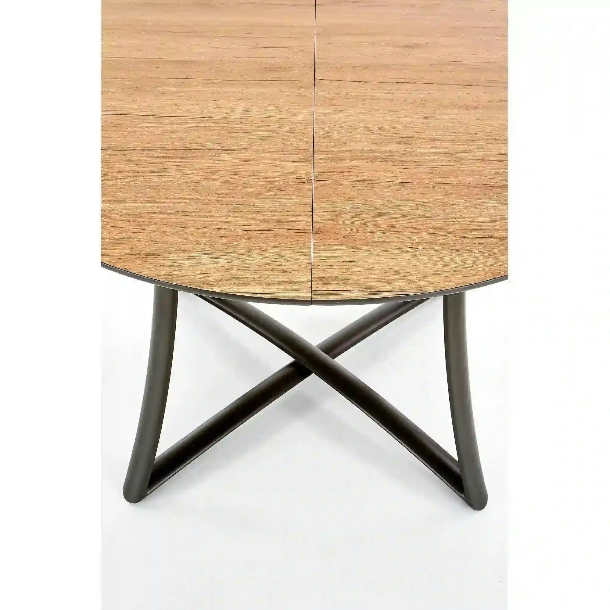 Masa extensibila MORETTI, stejar/negru, 118/148x118x76 cm