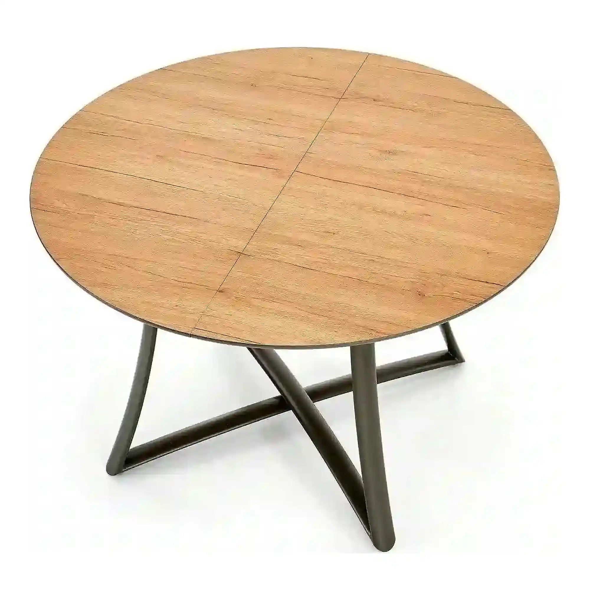 Masa extensibila MORETTI, stejar/negru, 118/148x118x76 cm