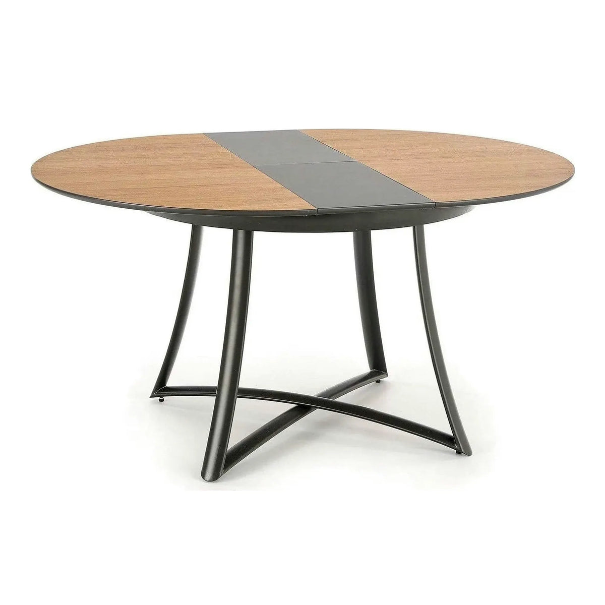 Masa extensibila MORETTI, stejar/negru, 118/148x118x76 cm