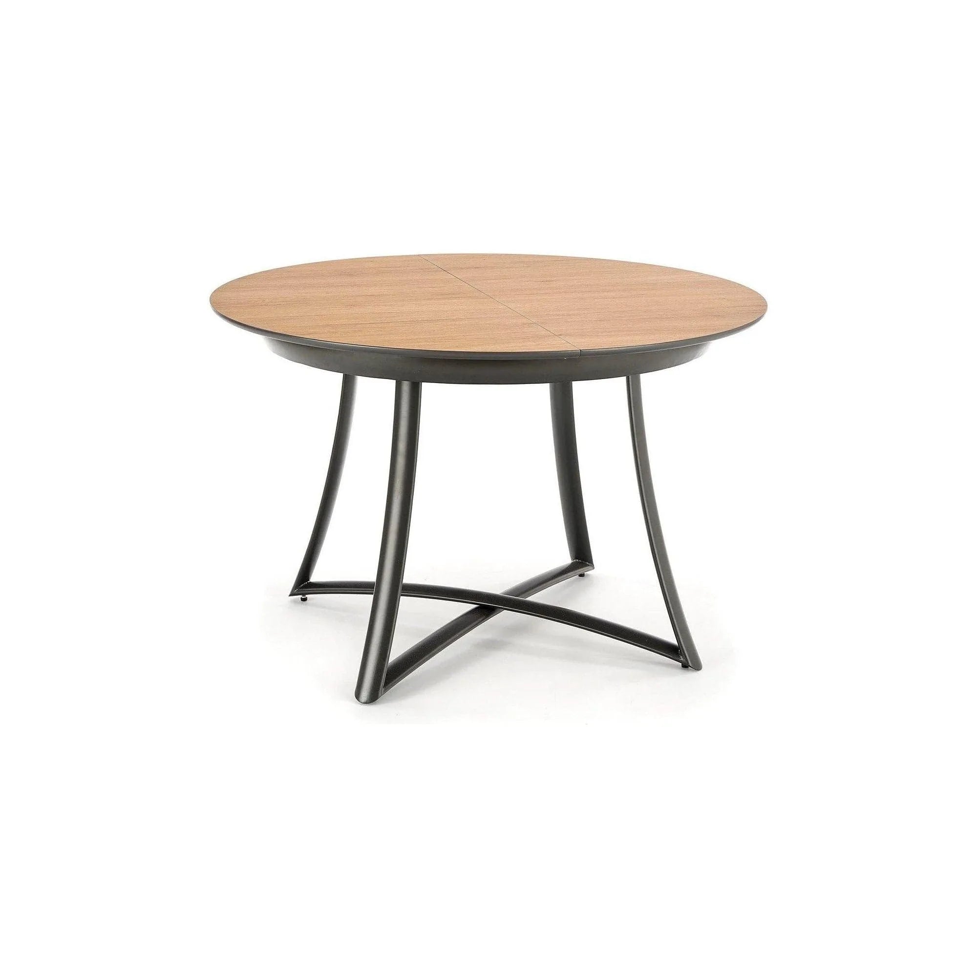 Masa extensibila MORETTI, stejar/negru, 118/148x118x76 cm