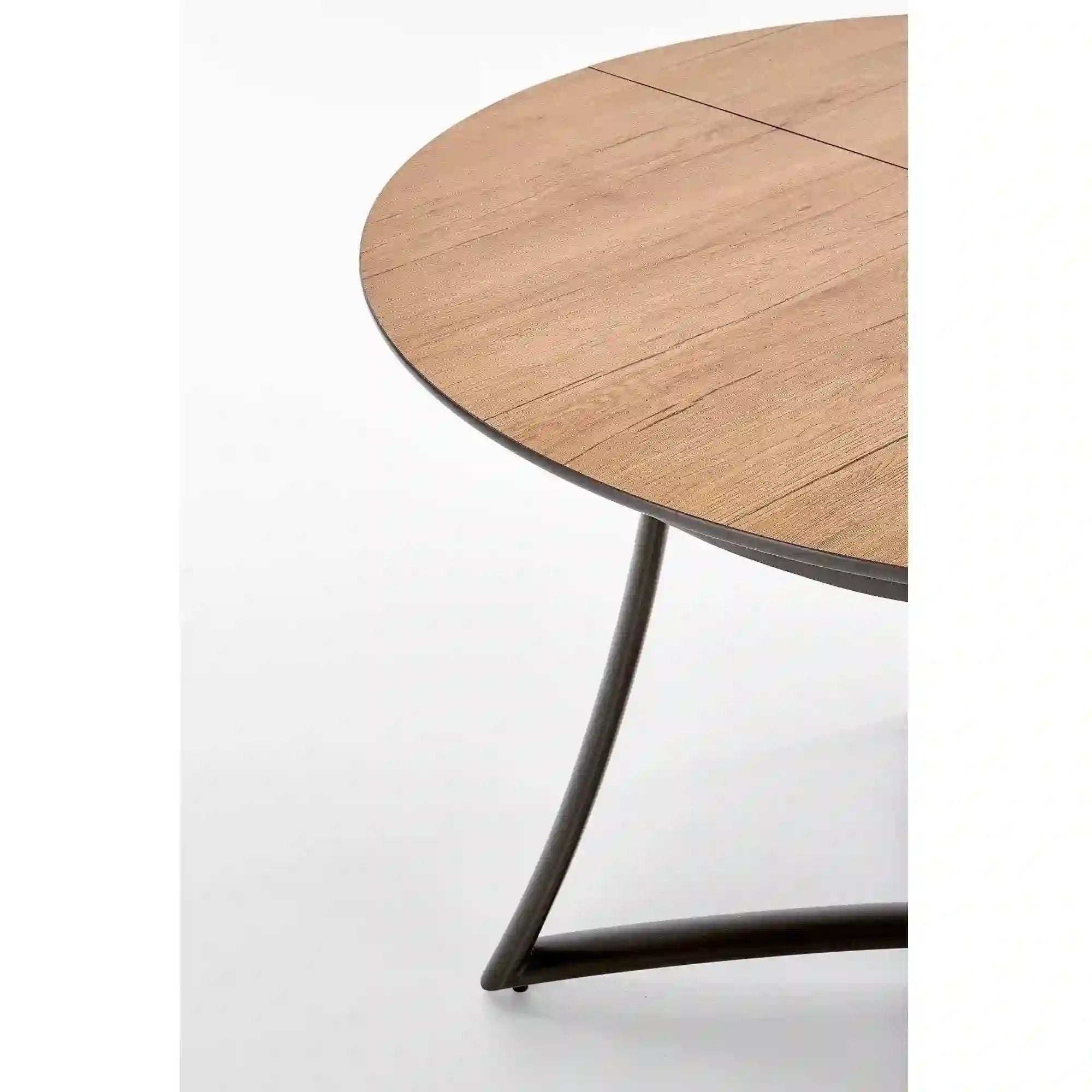 Masa extensibila MORETTI, stejar/negru, 118/148x118x76 cm