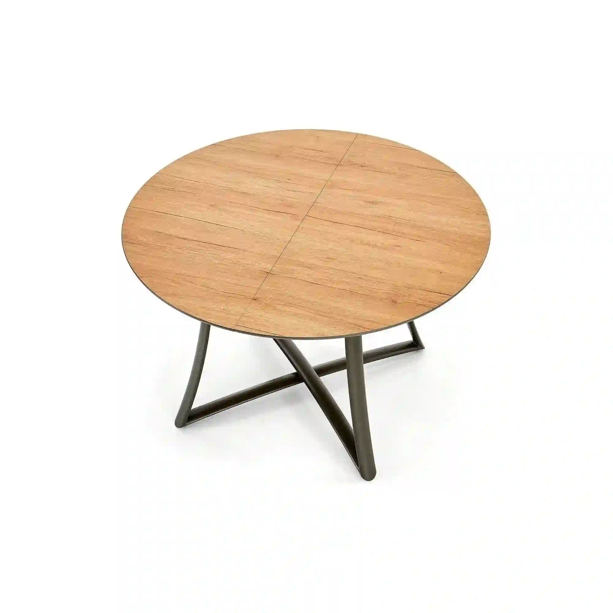 Masa extensibila MORETTI, stejar/negru, 118/148x118x76 cm