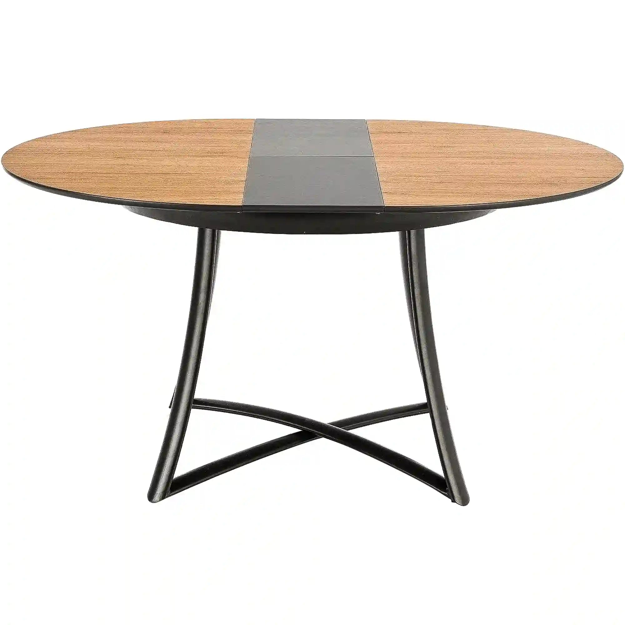 Masa extensibila MORETTI, stejar/negru, 118/148x118x76 cm