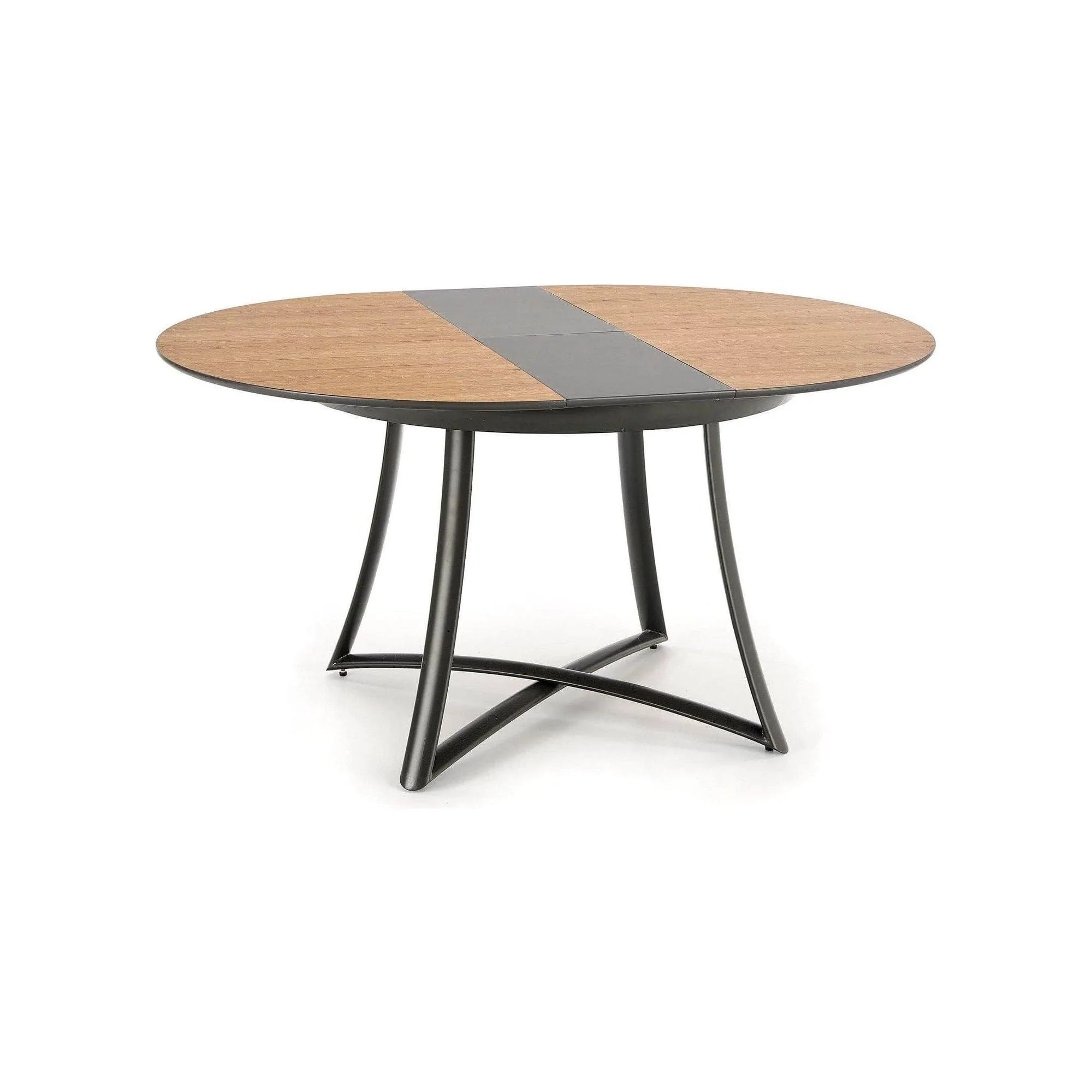 Masa extensibila MORETTI, stejar/negru, 118/148x118x76 cm