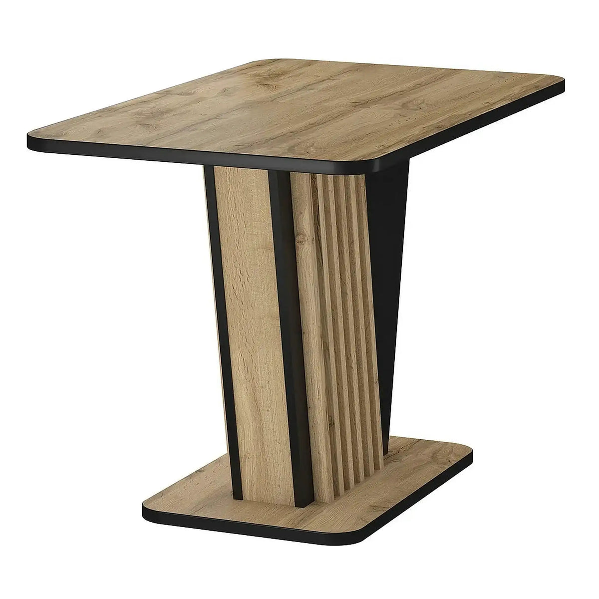 Masa extensibila NEVIO, stejar artisan/negru, PAL, 125/170x75x76 cm