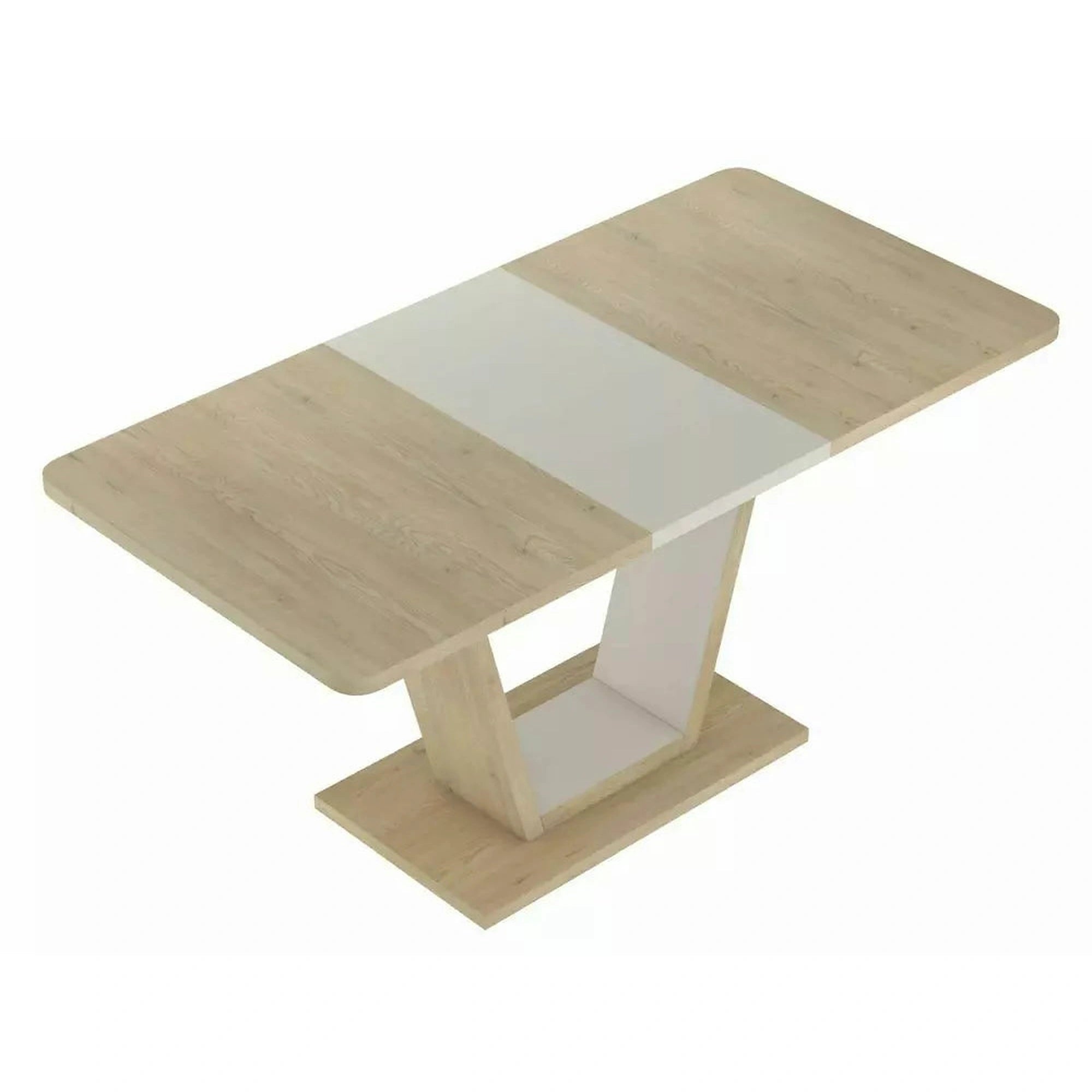 Masa extensibila NIGEL, stejar/casmir, PAL laminat, 120/160x80x76 cm