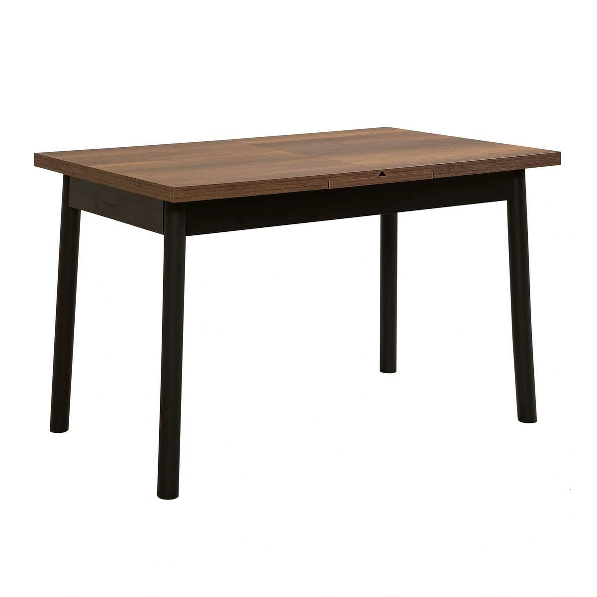 Masa extensibila OLIVER OPEN, maro/negru, PAL melaminat, 120/153x75x77 cm