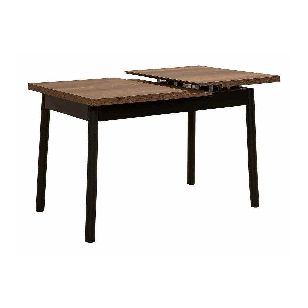 Masa extensibila OLIVER OPEN, maro/negru, PAL melaminat, 120/153x75x77 cm