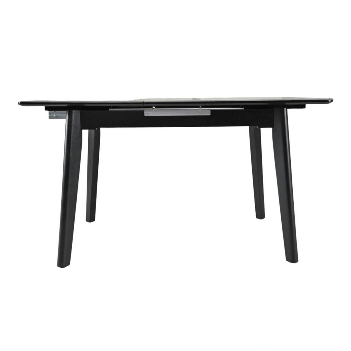 Masa extensibila OSTEN, gri cu efect de marmura/negru, 140/180x80x76 cm
