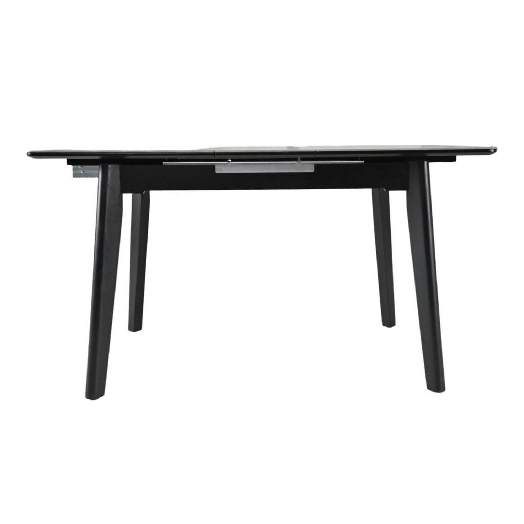 Masa extensibila OSTEN, gri cu efect de marmura/negru, 140/180x80x76 cm