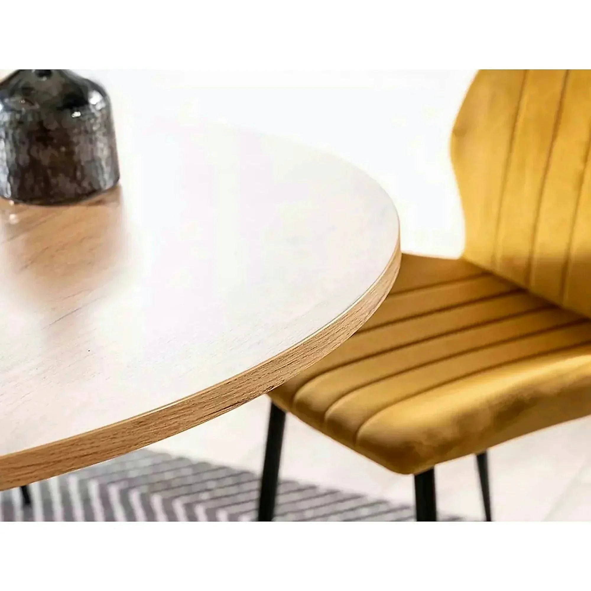 Masa extensibila pentru sufragerie GASTON, stejar/negru, 100/135x100x75 cm