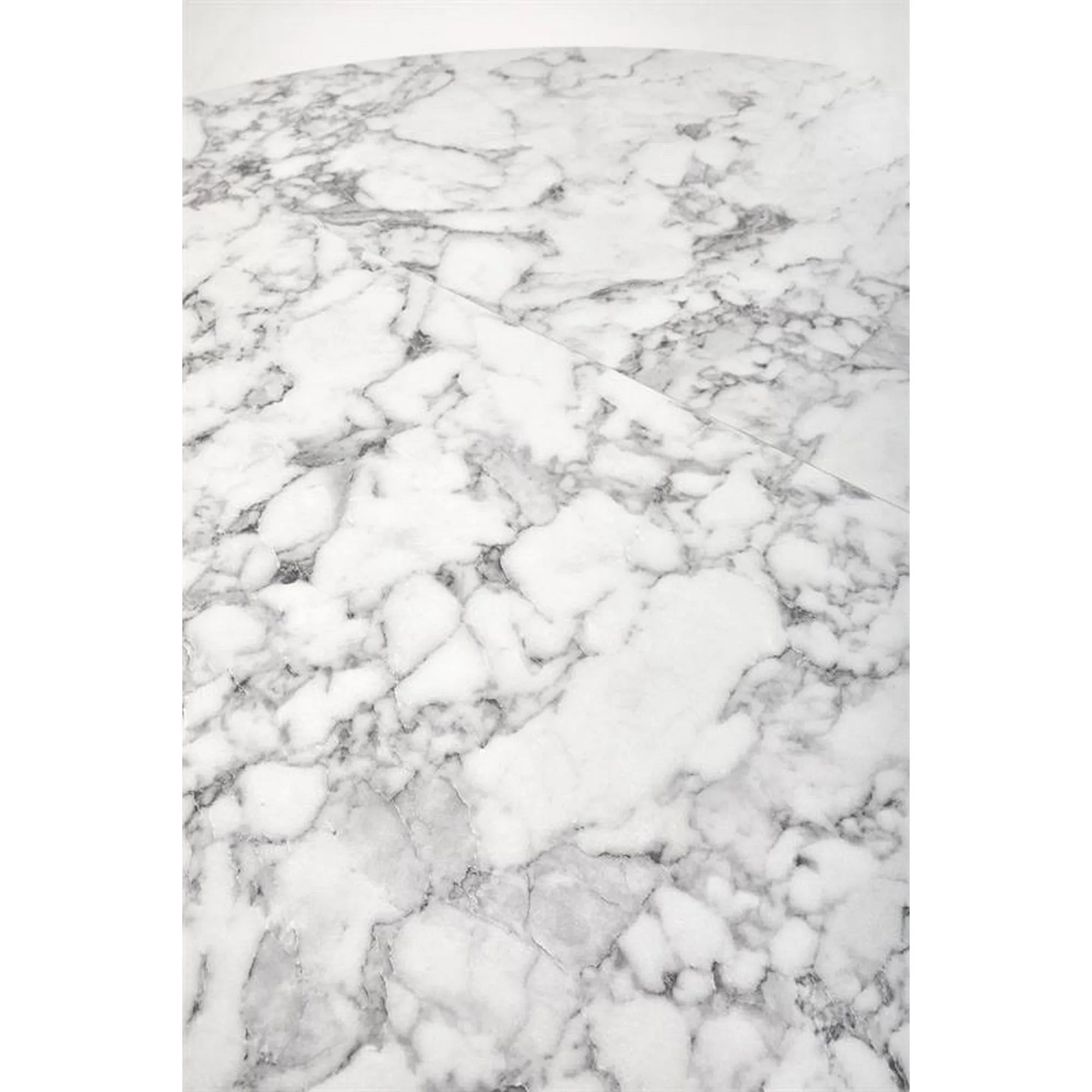 Masa extensibila PERONI, alb/negru, PAL furniruit /otel, 100/250x100x75 cm