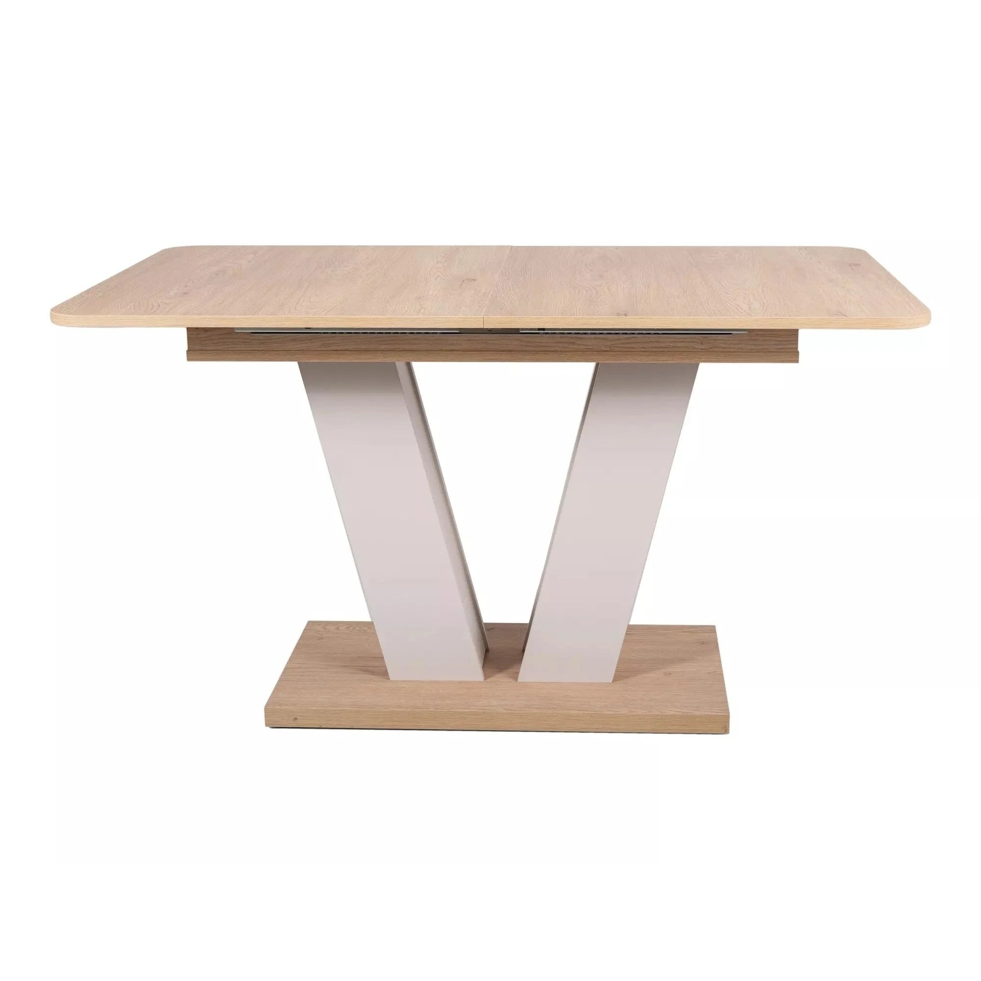 Masa extensibila PLATON, stejar/casmir, PAL laminat, 136/176x80x76 cm