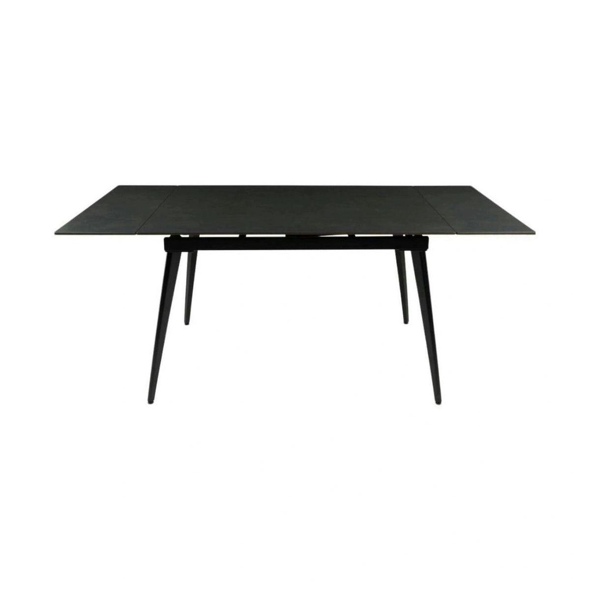 Masa extensibila REEF, negru, ceramica/metal, 120/180x80x76 cm