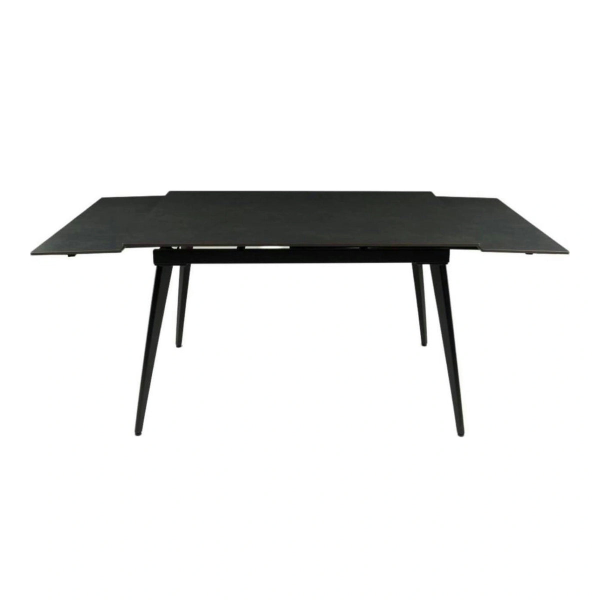 Masa extensibila REEF, negru, ceramica/metal, 120/180x80x76 cm