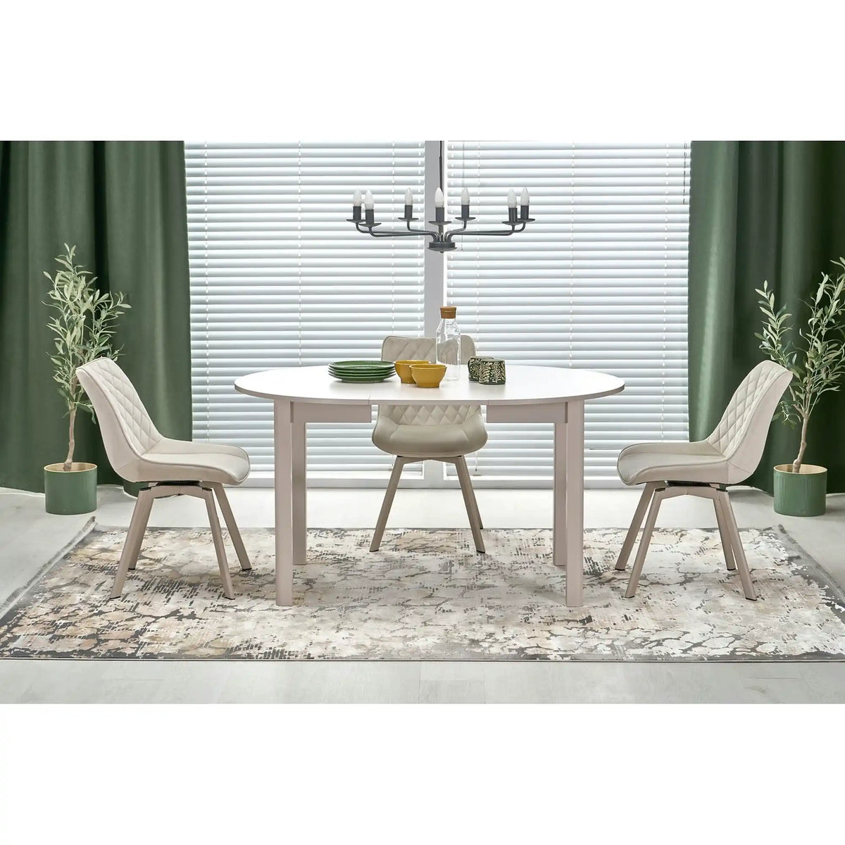 Masa extensibila RINGO, casmir, PAL, 102/142x102x76 cm