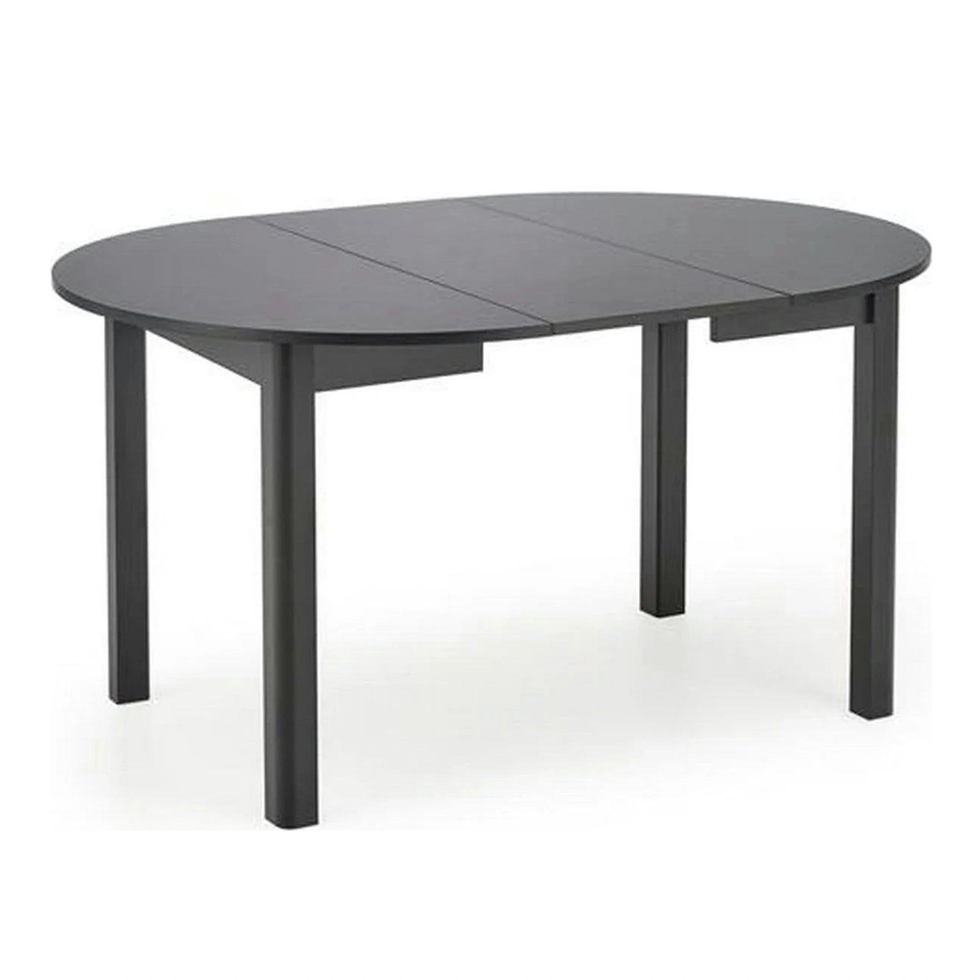 Masa extensibila RINGO, negru, PAL furniruit, 102/142x102x76 cm