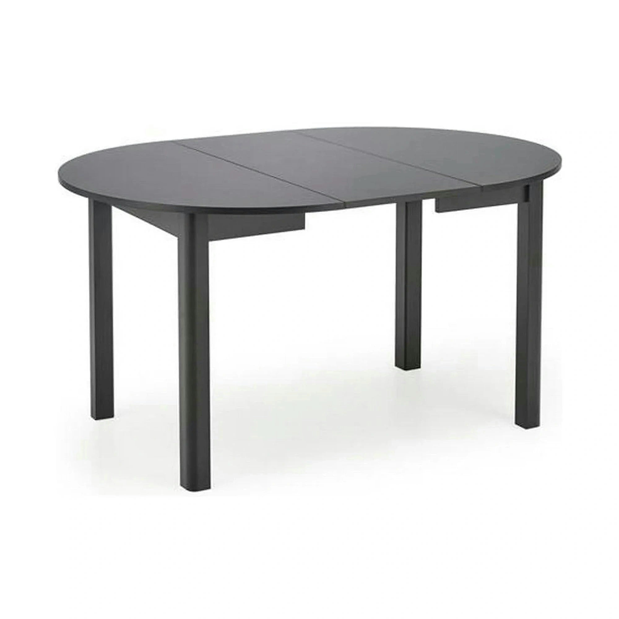 Masa extensibila RINGO, negru, PAL furniruit, 102/142x102x76 cm