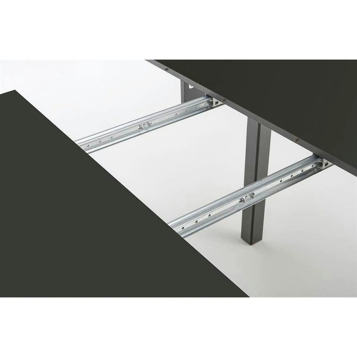 Masa extensibila RINGO, negru, PAL furniruit, 102/142x102x76 cm