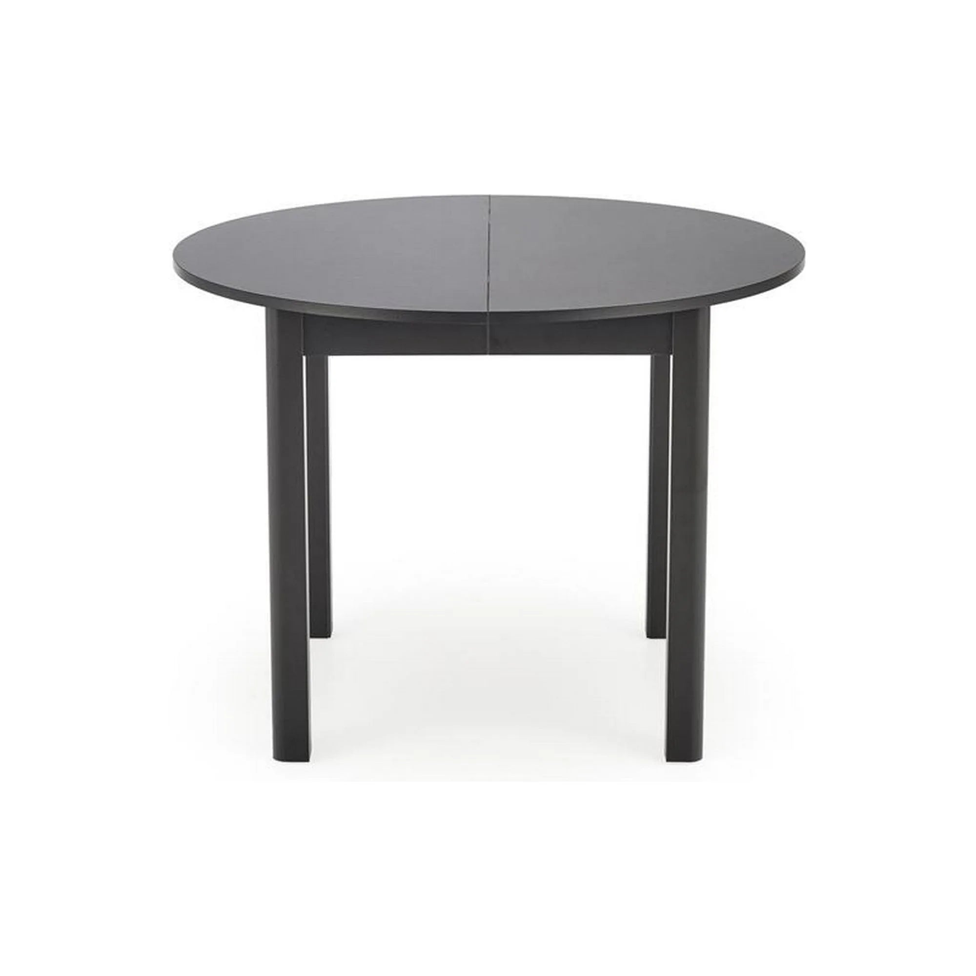 Masa extensibila RINGO, negru, PAL furniruit, 102/142x102x76 cm