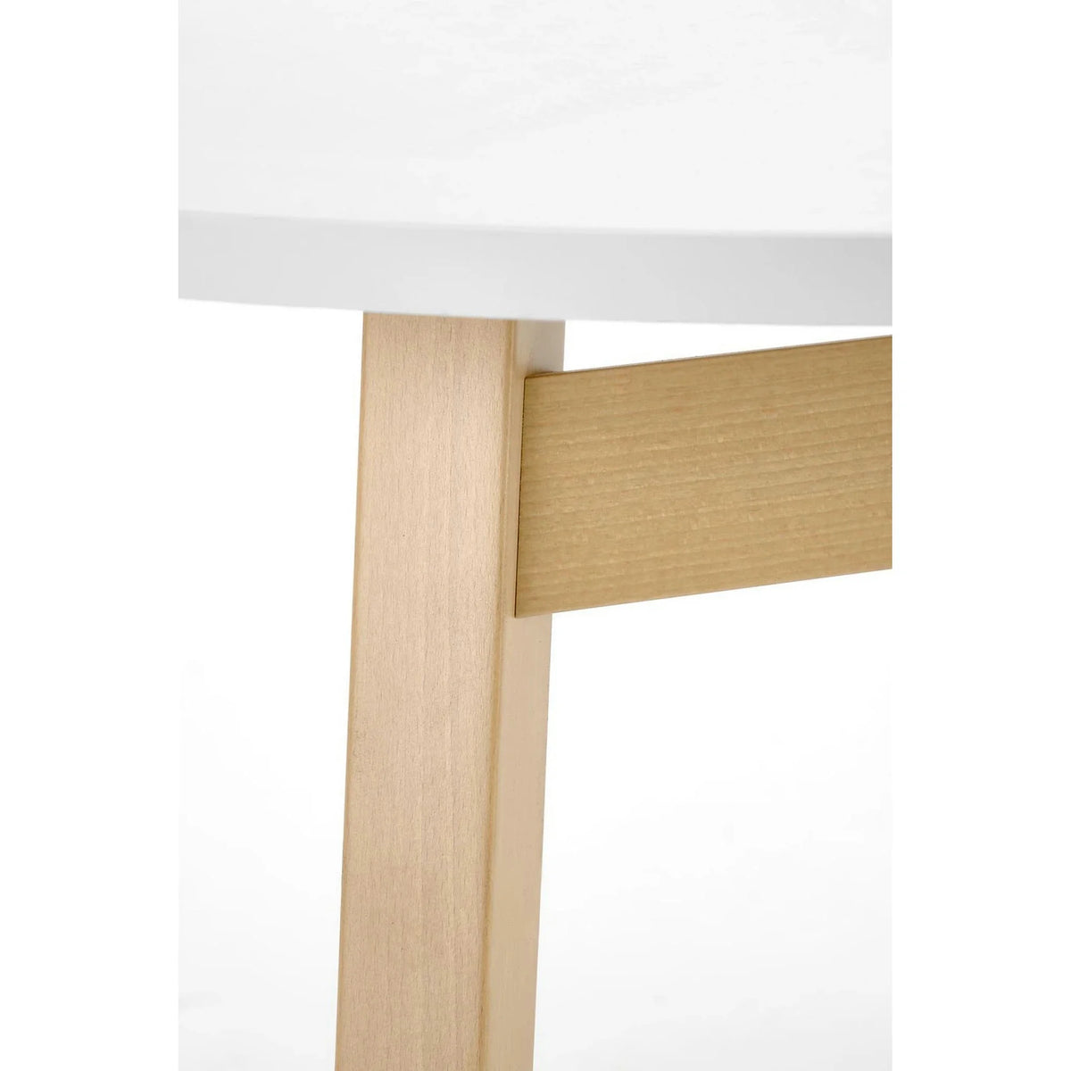 Masa extensibila RUBEN, alb/stejar, 102/142x102x73 cm