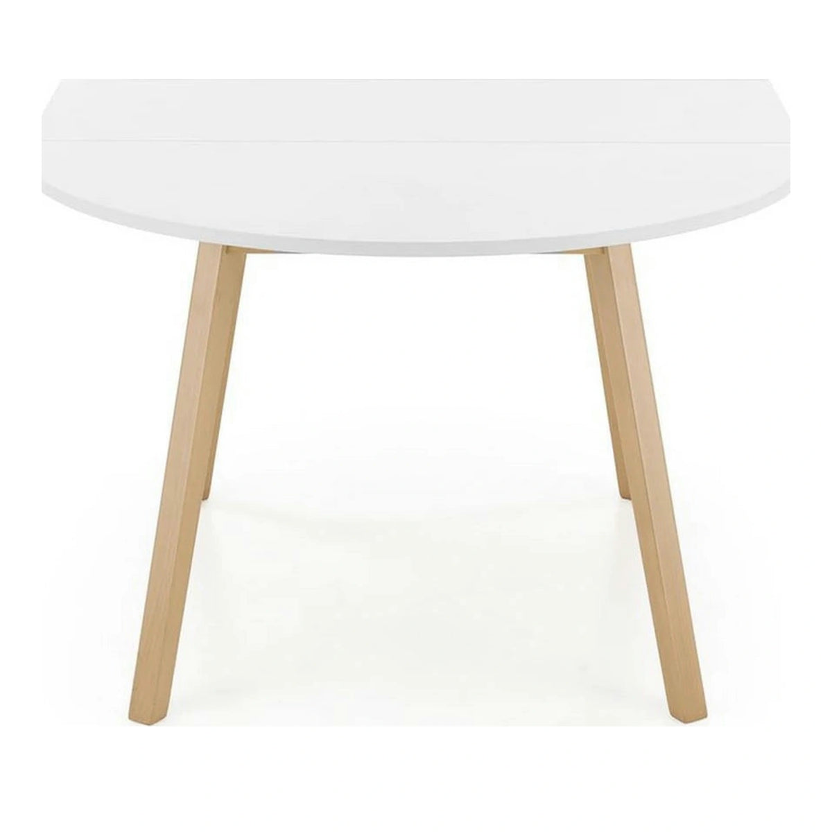 Masa extensibila RUBEN, alb/stejar, 102/142x102x73 cm