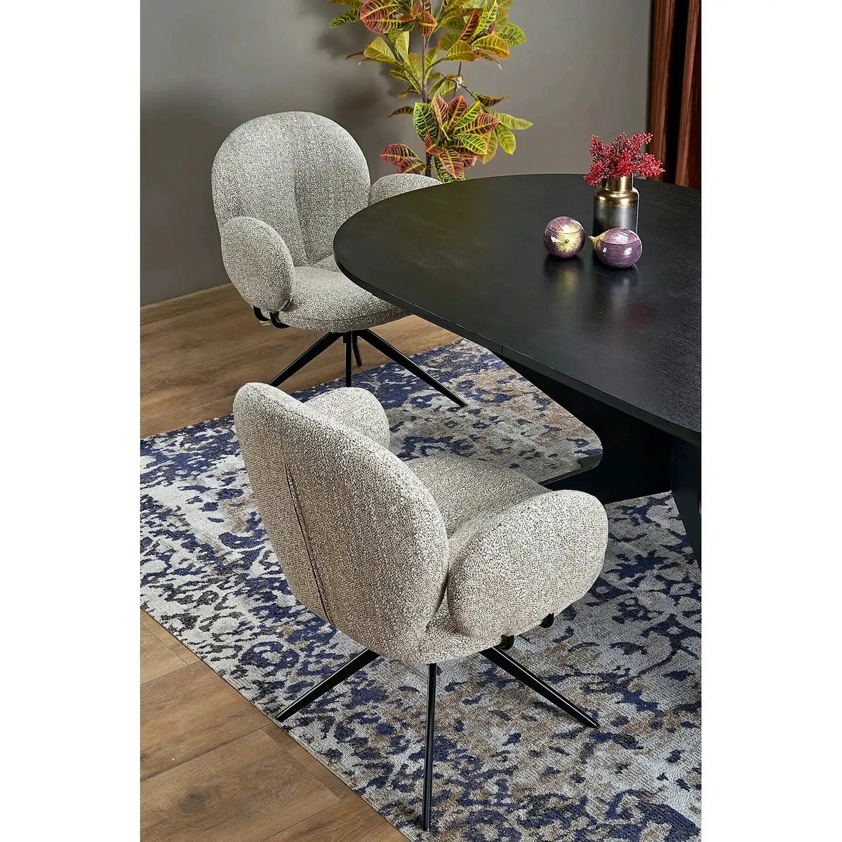 Masa extensibila SANDRO, negru, 180/240x100x76 cm