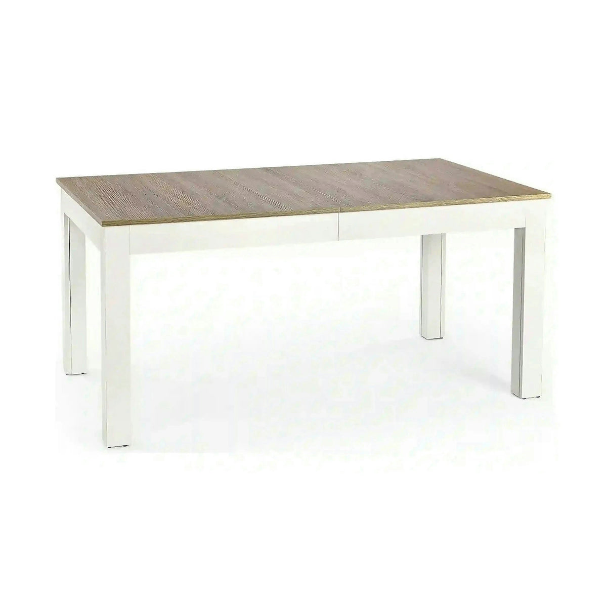 Masa extensibila SEWERYN, stejar/alb, PAL, 160/300x90x76 cm
