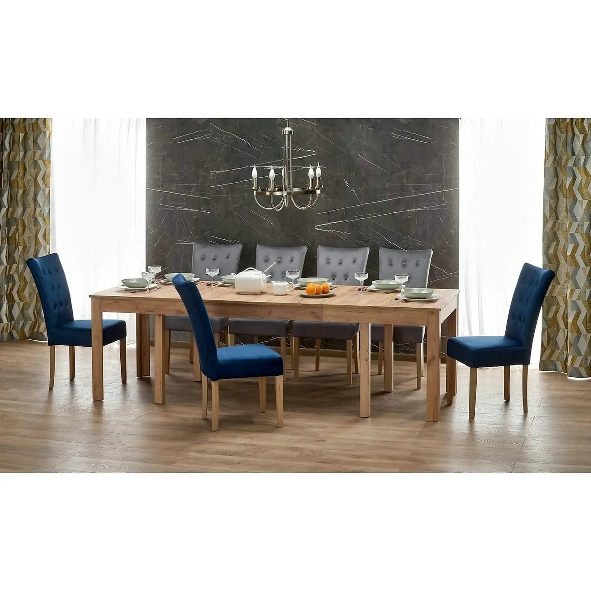 Masa extensibila SEWERYN, stejar craft, PAL, 160/300x90x76 cm