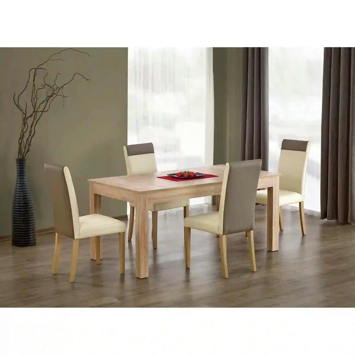 Masa extensibila SEWERYN, stejar, PAL, 160/300x90x76 cm
