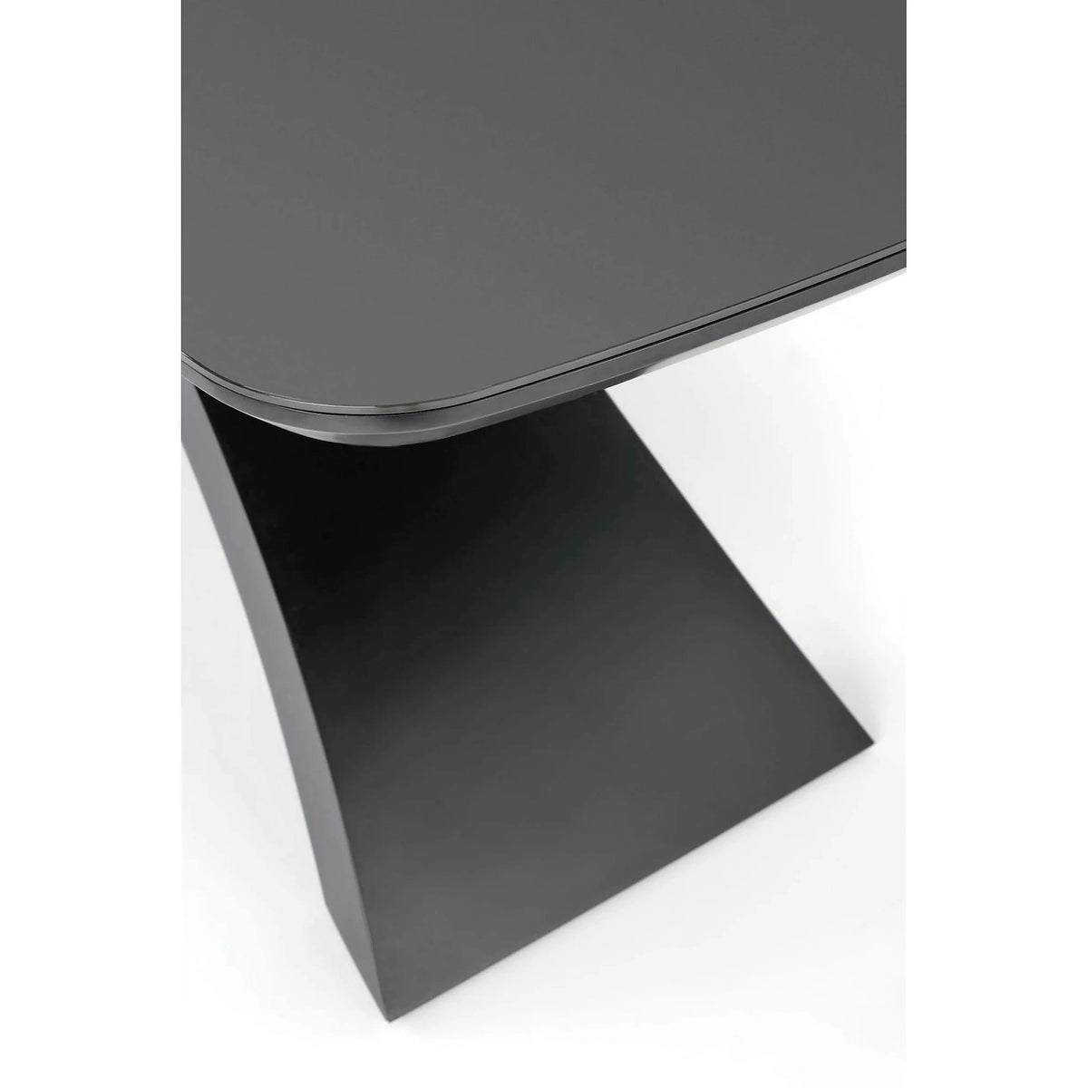 Masa extensibila SILVESTRO, gri inchis/negru, 180/220x89x75 cm