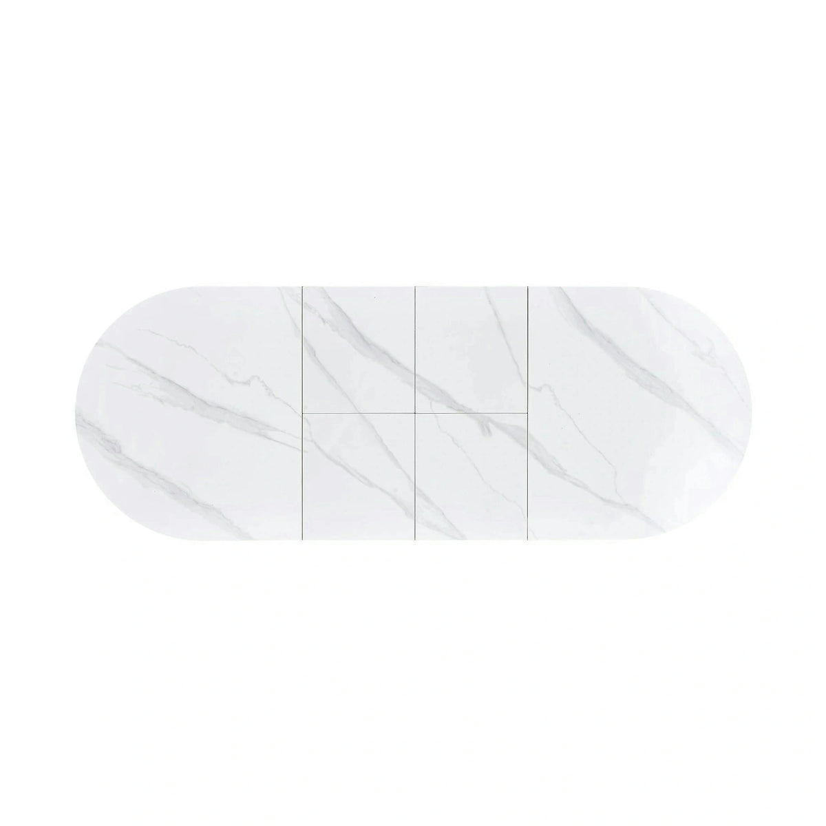 Masa extensibila SIRIUS, alb/stejar natural, 160/240x90x77 cm
