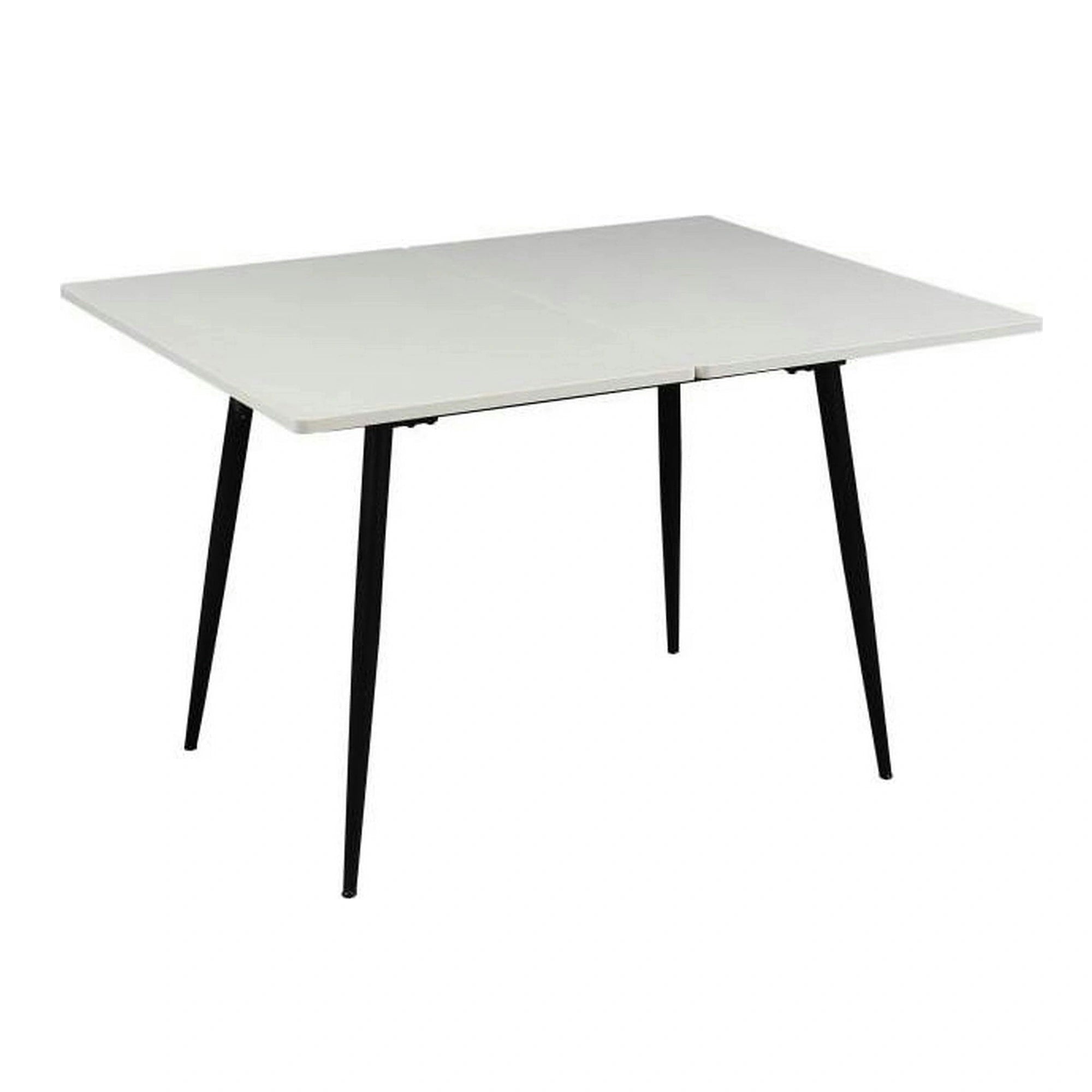 Masa extensibila SMART, alb/negru, 60/120x93x77 cm