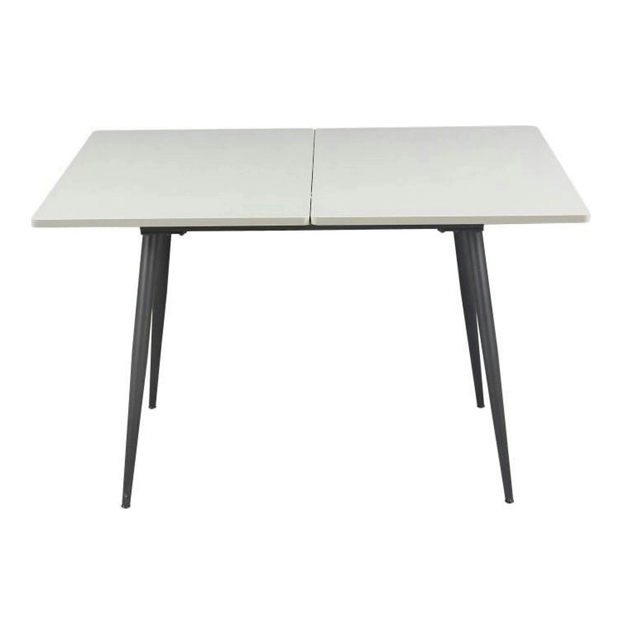 Masa extensibila SMART, alb/negru, 60/120x93x77 cm