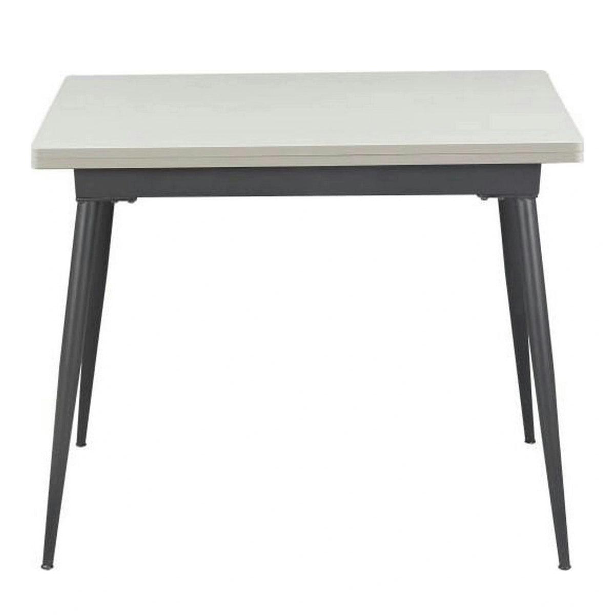 Masa extensibila SMART, alb/negru, 60/120x93x77 cm