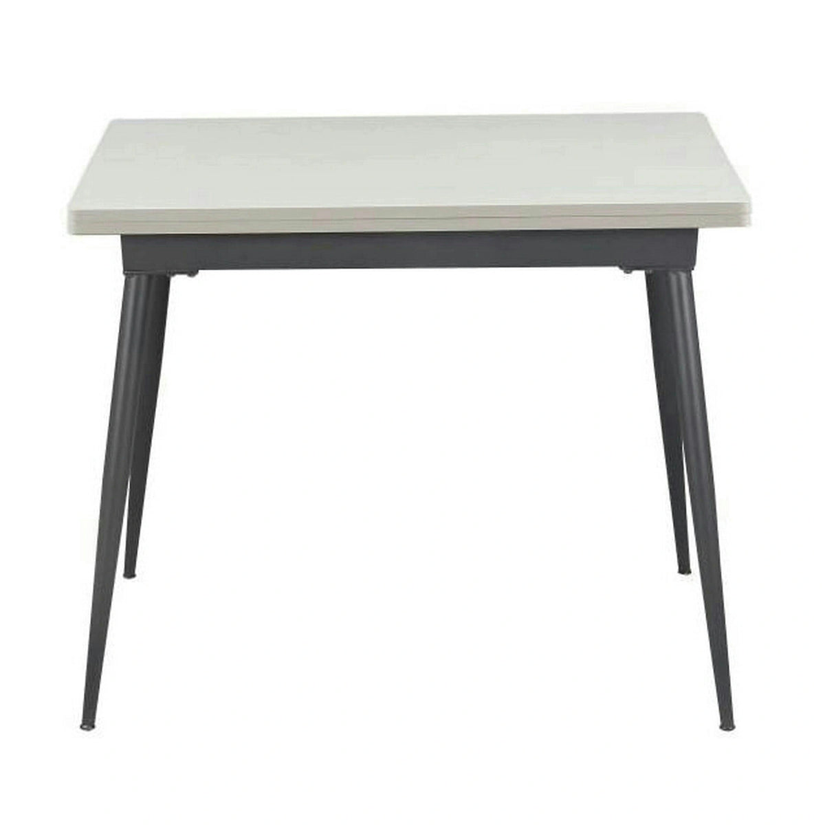 Masa extensibila SMART, alb/negru, 60/120x93x77 cm