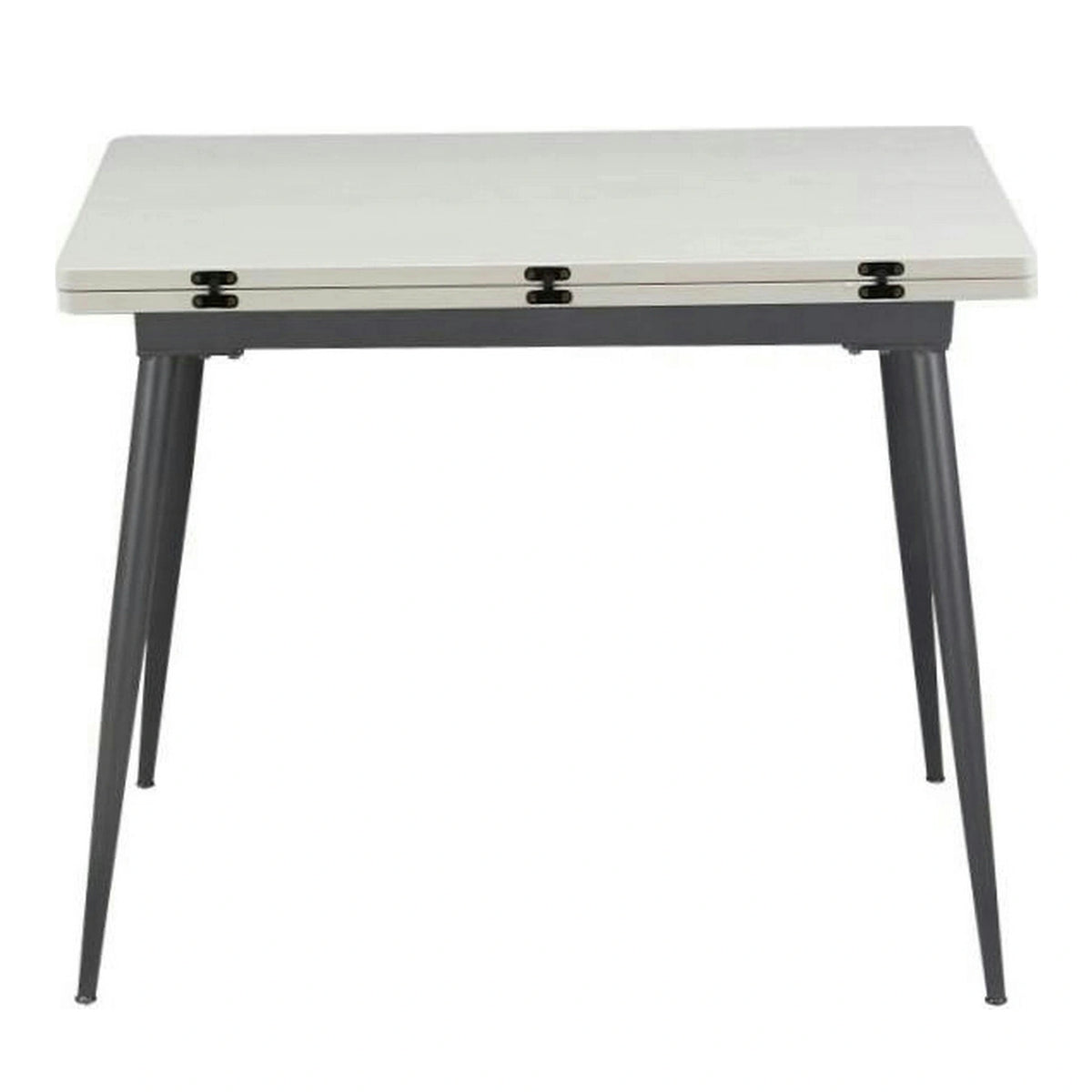 Masa extensibila SMART, alb/negru, 60/120x93x77 cm
