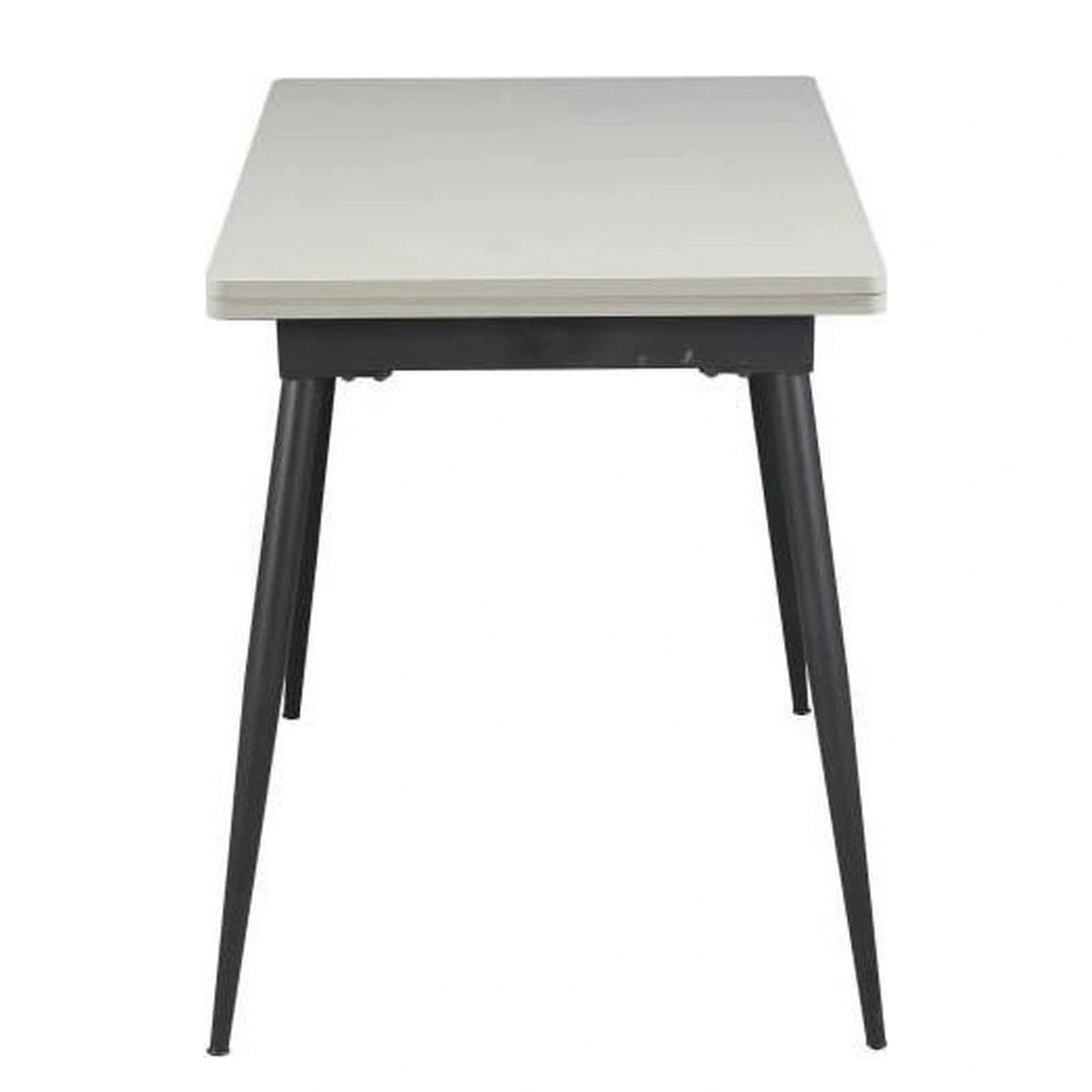 Masa extensibila SMART, alb/negru, 60/120x93x77 cm