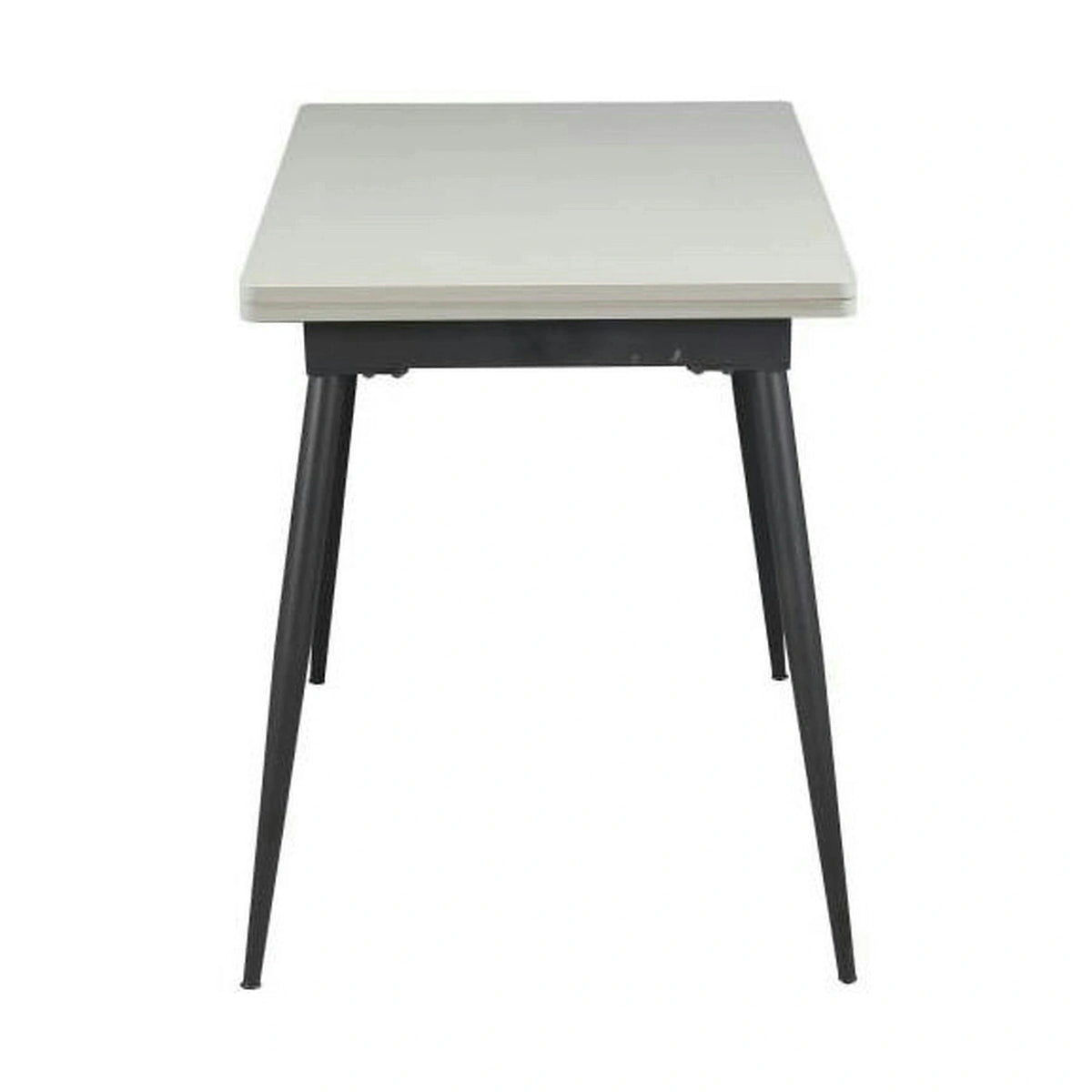 Masa extensibila SMART, alb/negru, 60/120x93x77 cm
