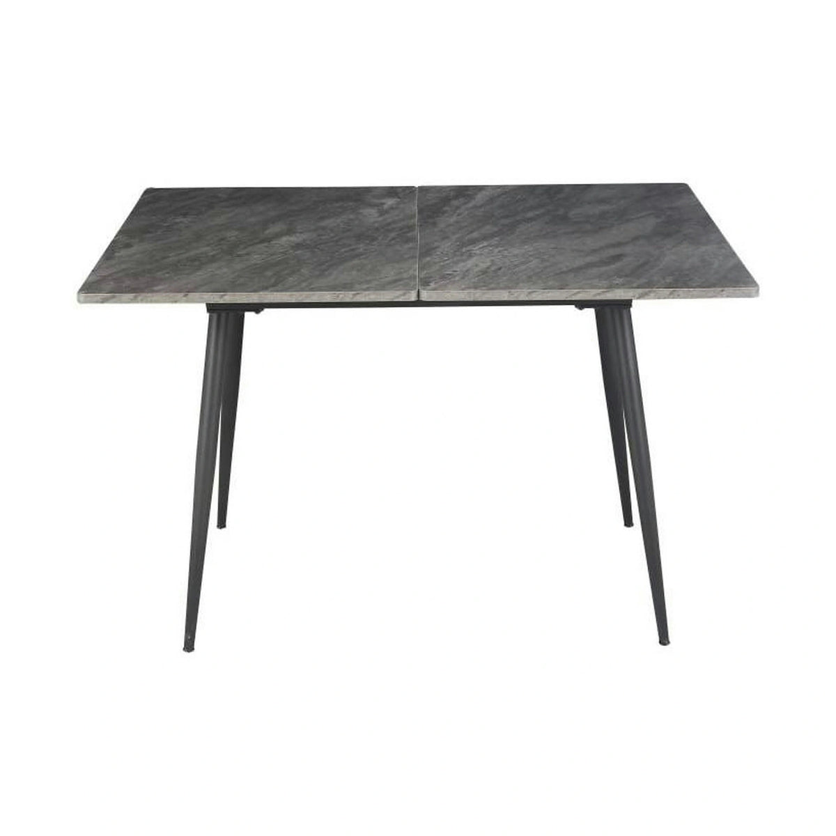 Masa extensibila SMART, gri cu efect de marmura/negru, 60/120x93x77 cm