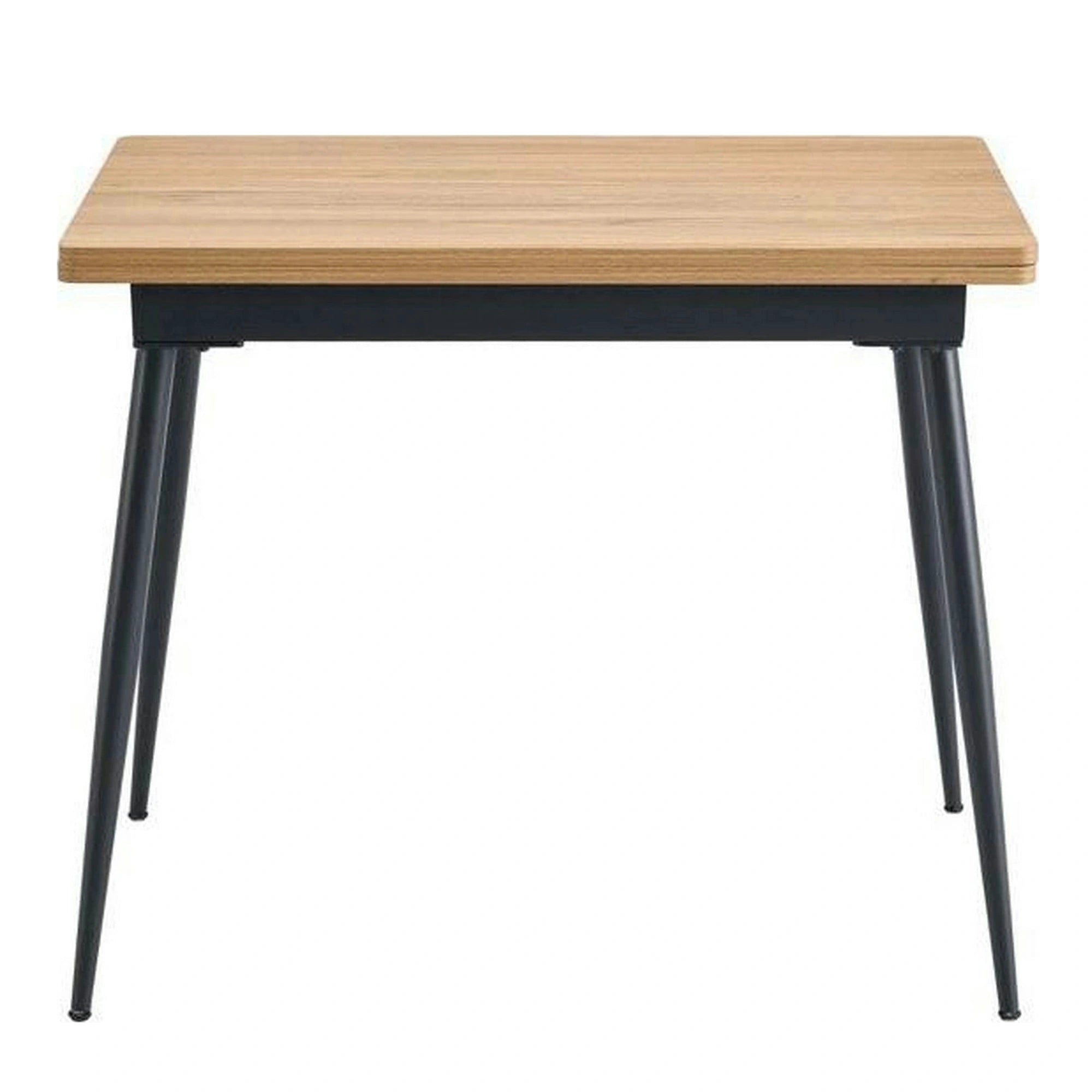 Masa extensibila SMART, stejar/negru, 60/120x93x77 cm