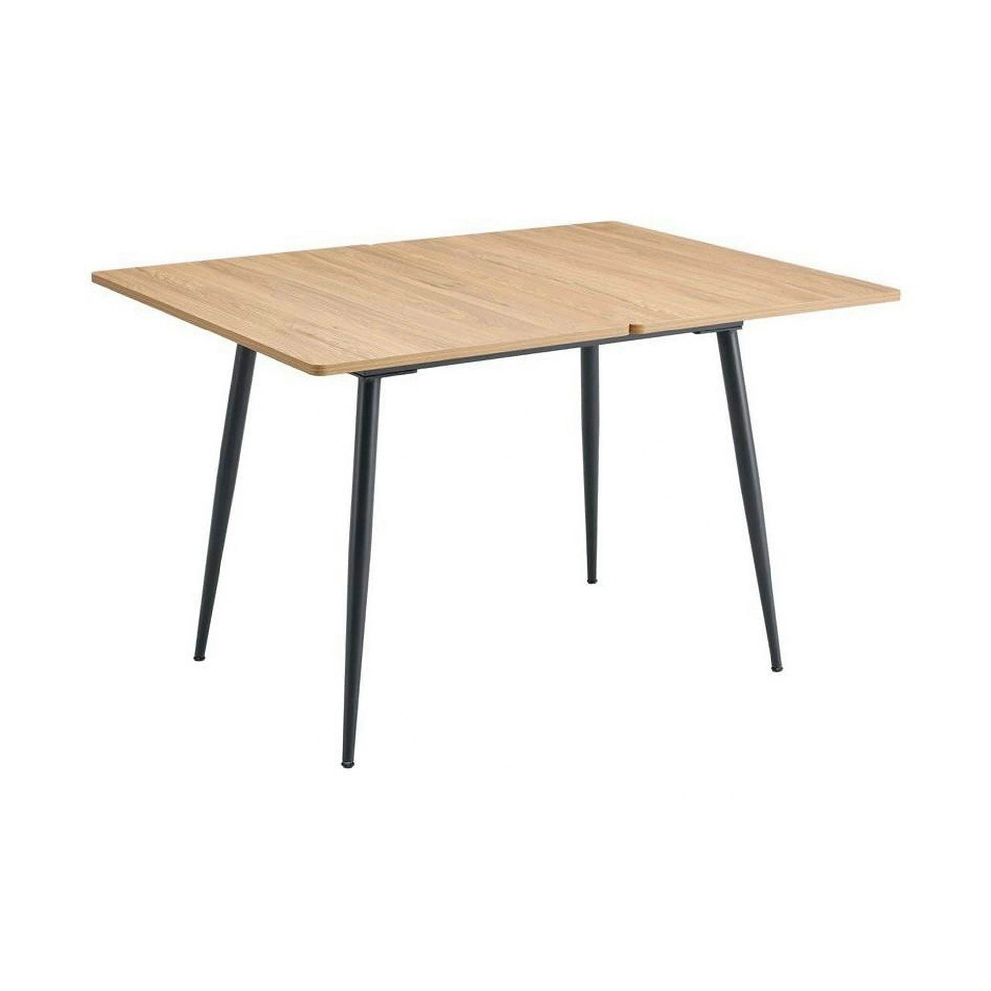 Masa extensibila SMART, stejar/negru, 60/120x93x77 cm