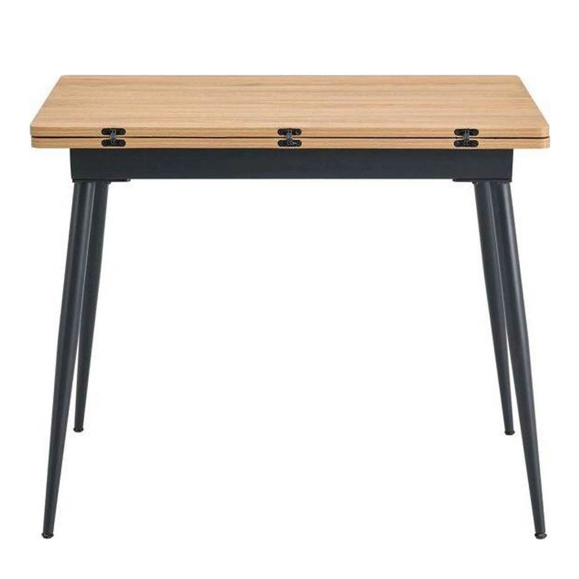 Masa extensibila SMART, stejar/negru, 60/120x93x77 cm