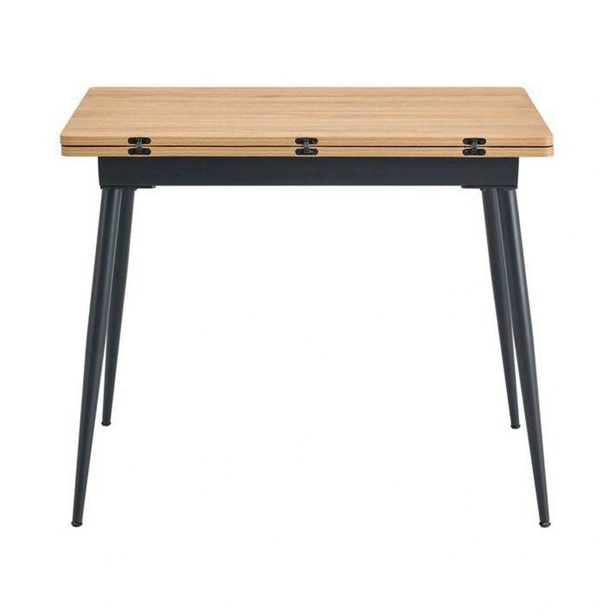 Masa extensibila SMART, stejar/negru, 60/120x93x77 cm