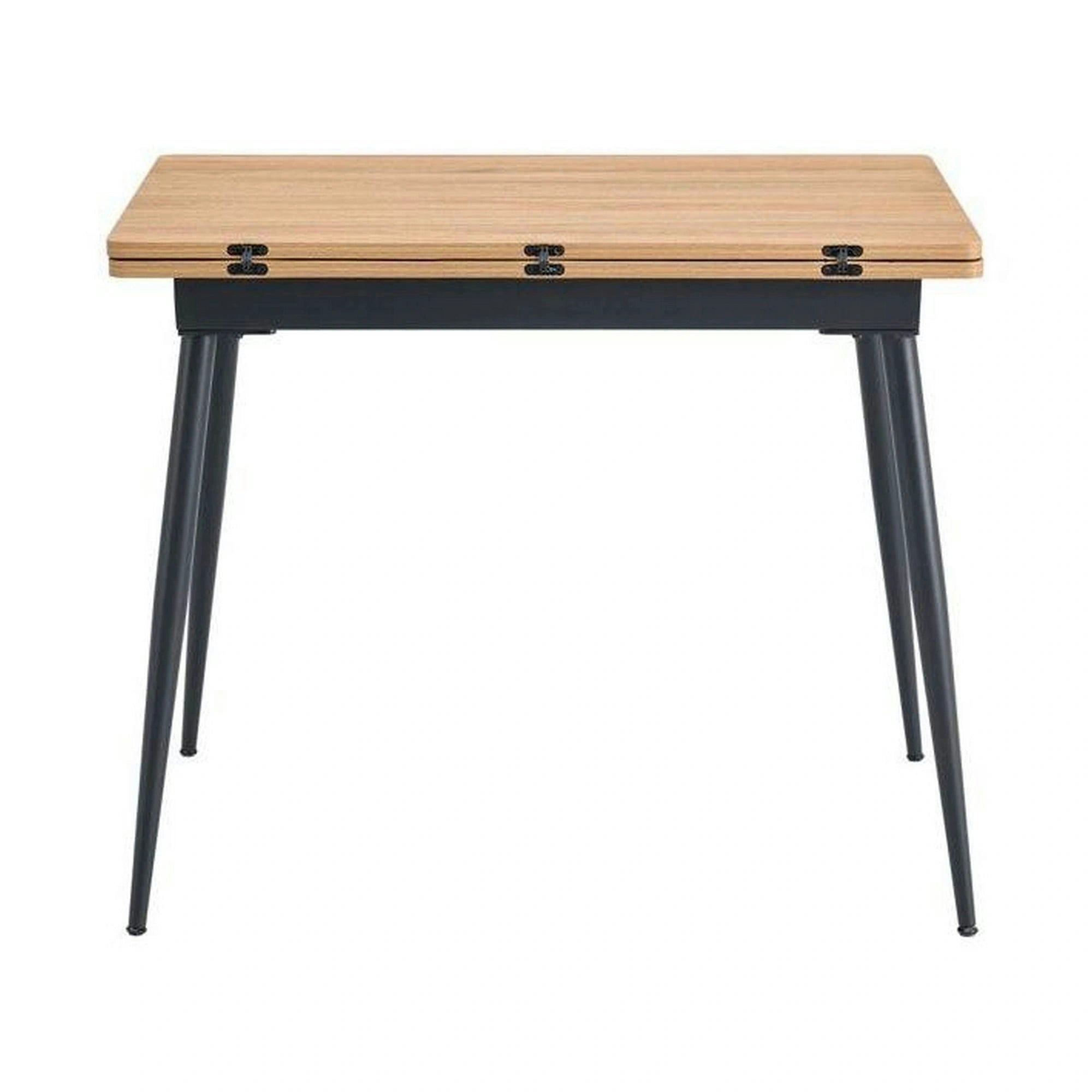 Masa extensibila SMART, stejar/negru, 60/120x93x77 cm