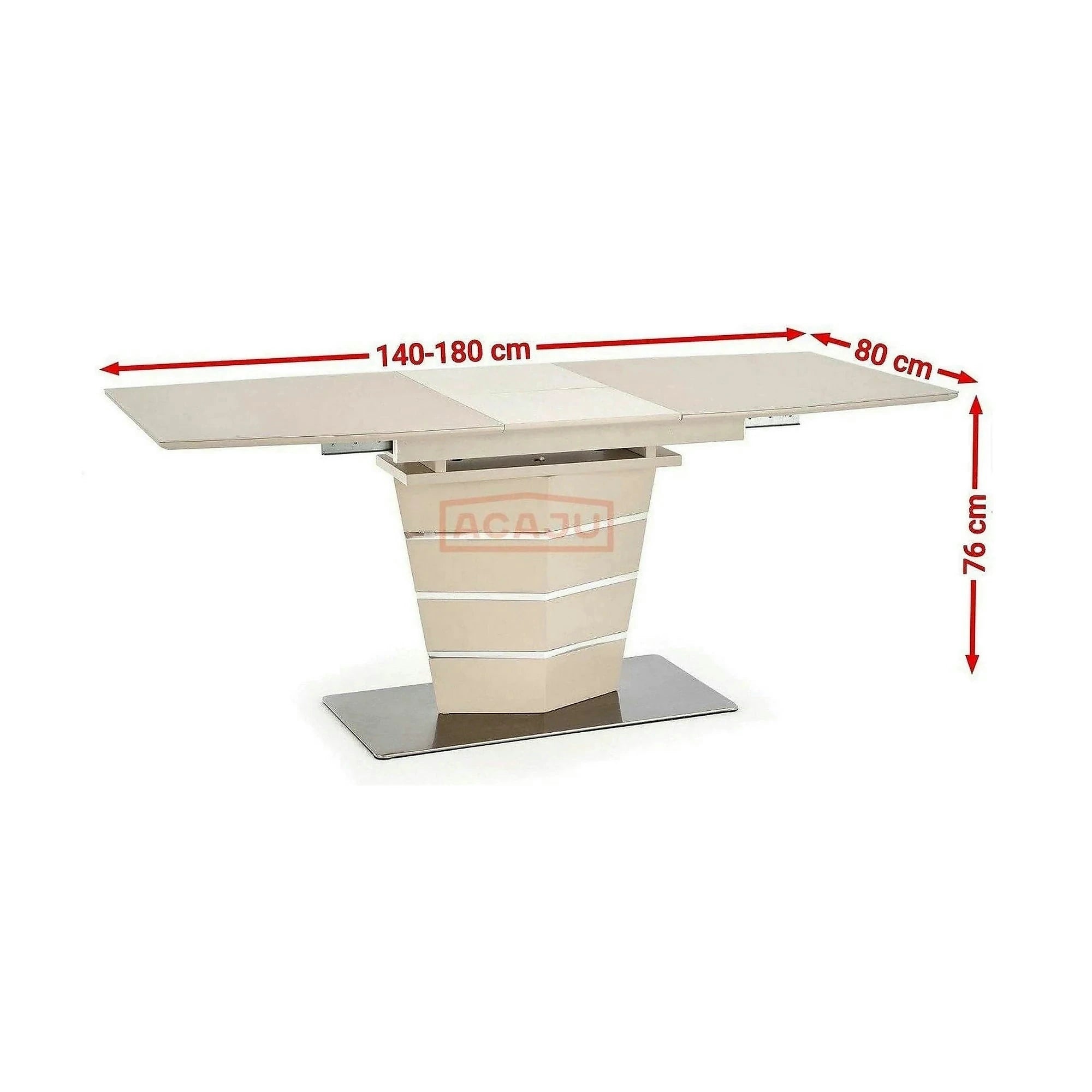 Masa extensibila SORENTO, bej, 140/180x80x76 cm